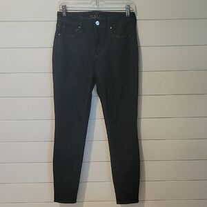 WHITE HOUSE BLACK MARKET THE SCULPT SKINNY ANKLE JEANS 2 DARK BLUE
